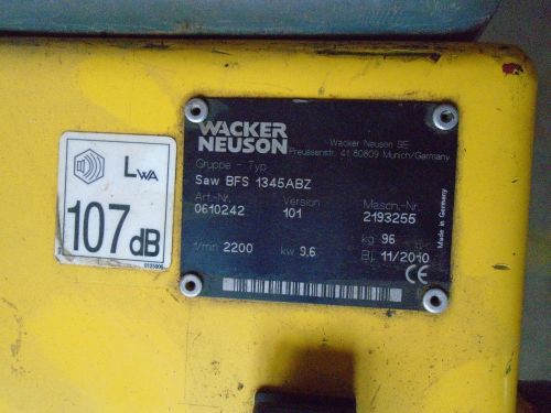 Řezačka spár Wacker Neuson SAW BFS 1345 ABZ (RBB35)