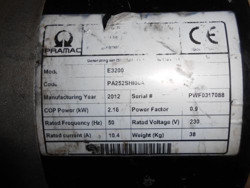 Elektrocentrála PRAMAC E3200