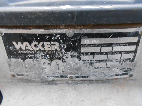 Vibrační pěch Wacker Neuson BS 600 (VP26)