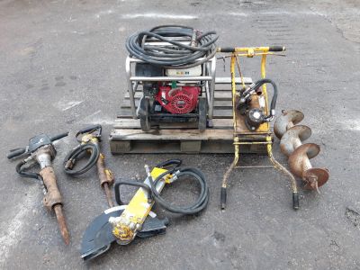Hydraulický agregát CAT PP 120 + 4 ks příslušenství (NDL0097)