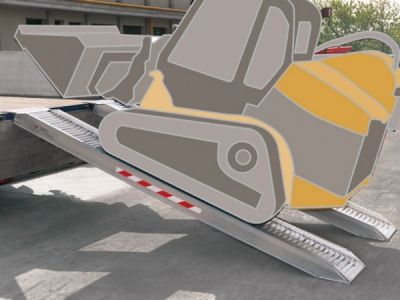 Hliníkové nájezdy M0170/25 - nosnost 8300 kg