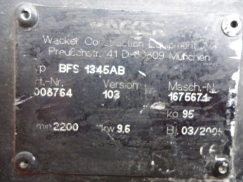 Řezačka spár Wacker Neuson BFS 1345 AB