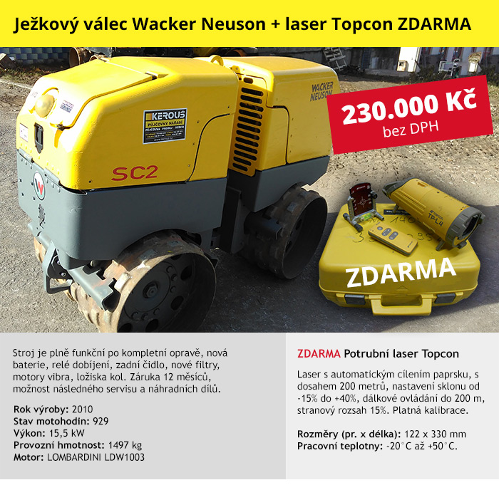 Ježkový válec kloubový Wacker Neuson RT 82 - SC 2 (JV52)